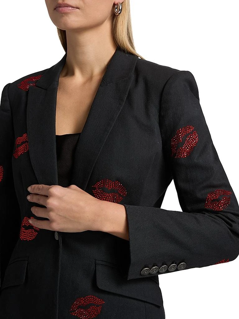 Cinq à Sept Cheyenne Kissing Booth Denim Blazer 6