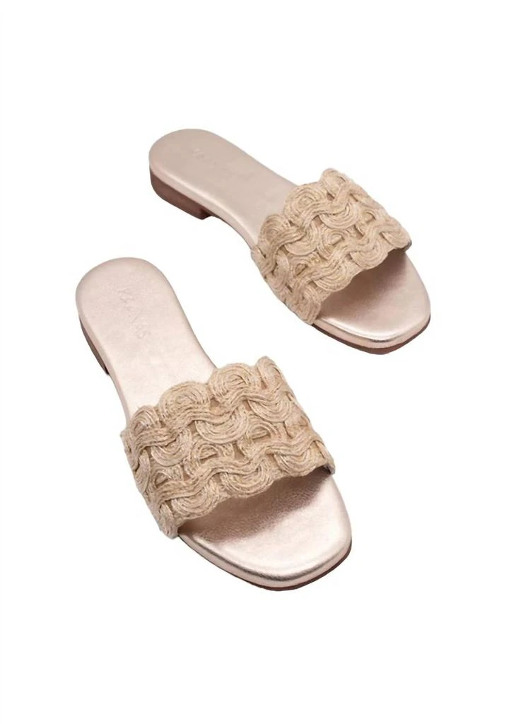 Kaanas Women's Nash Sandal In Gold 3