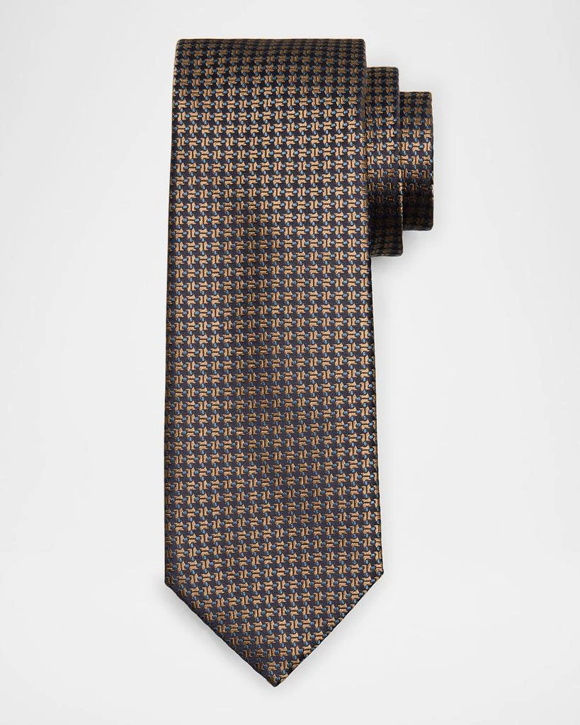 Canali Men's Neat Jacquard Silk Tie 1