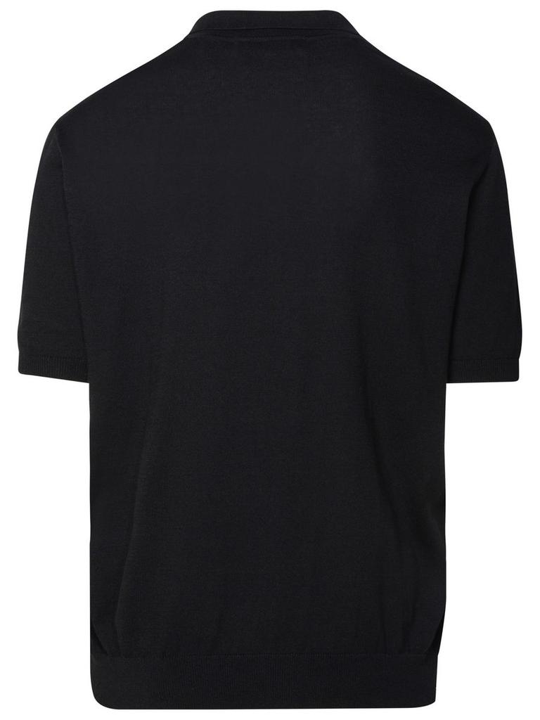 BARROW Barrow Black Cotton Polo Shirt