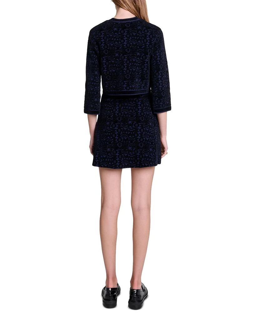 Maje Reverie Velvet Knit 2-in-1 Cardigan & Dress Set 9