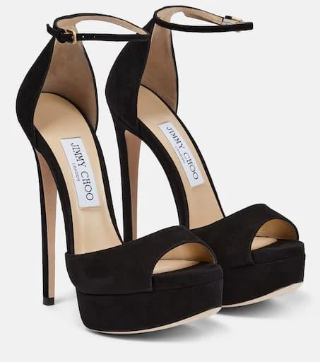 Jimmy Choo Max 150 suede platform sandals 1