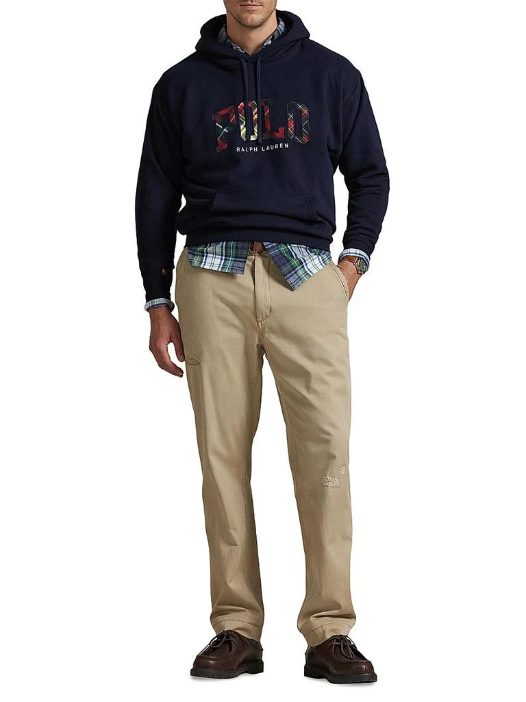 Ralph Lauren Logo Plaid Fleece Hoodie 2