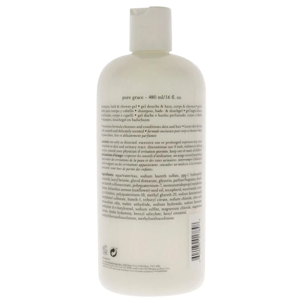 philosophy Pure Grace Shampoo, Bath Shower Gel by  for Unisex - 16 oz Shower Gel 2