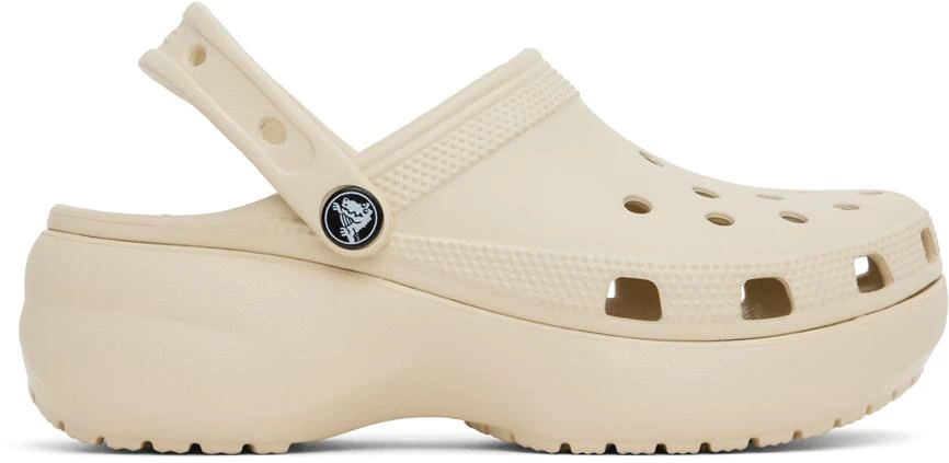 Crocs Off-White Classic Platform Clogs 1