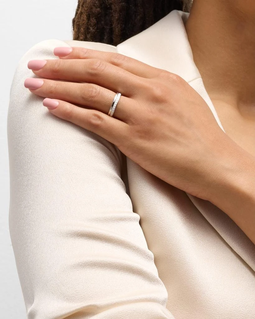 Boucheron Quatre 18K White Gold Double White Edition Band Ring 2