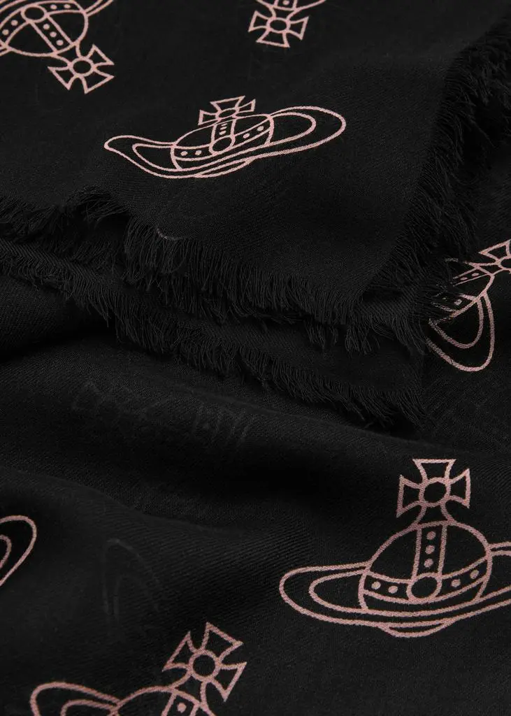 Vivienne Westwood Orb-print wool scarf 3