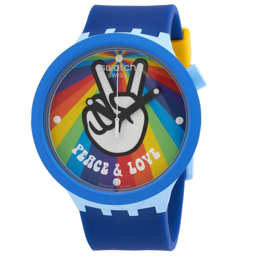 Swatch Pride Peace Hand Love Quartz Men's Watch SB03N105 1