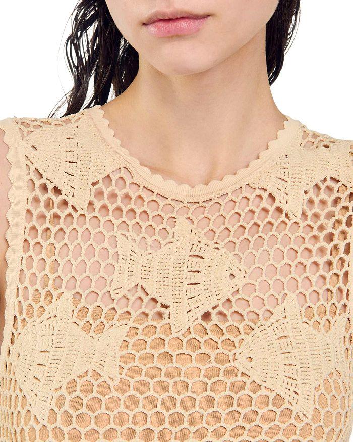 Sandro Fishy Crochet Dress