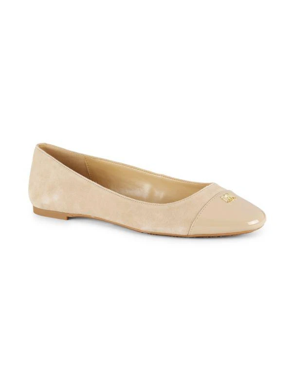 Michael Kors Verity Logo Suede Ballet Flats 2