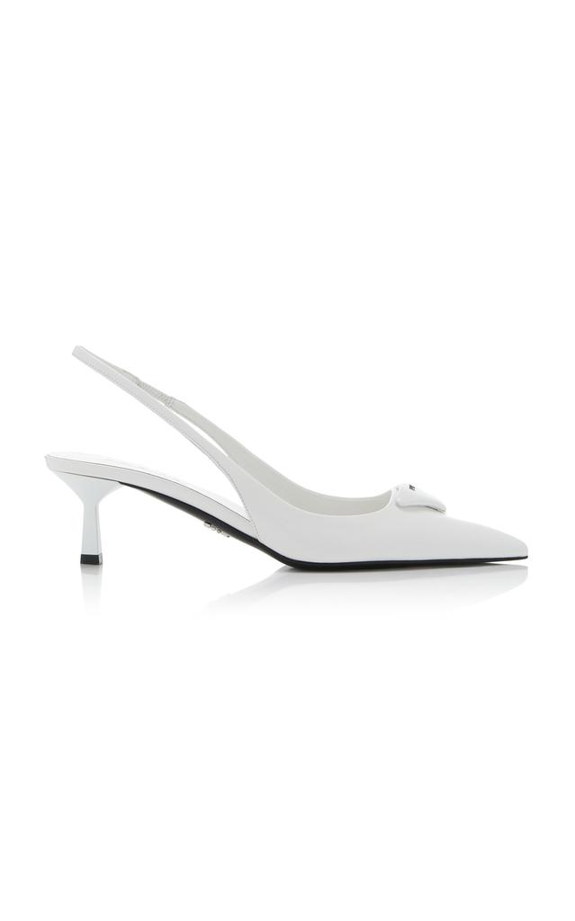 パンプス Prada Anthracite grey patent leather slingback pumps Prada Anthracite grey patent leather slingback pumps - High