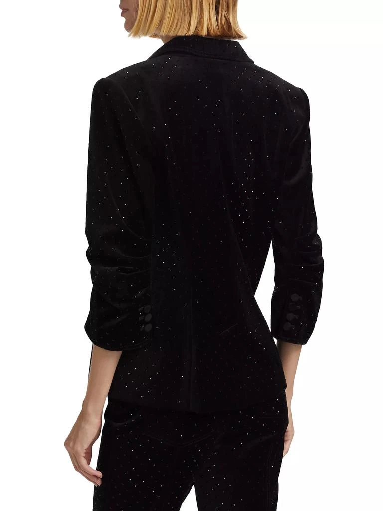 Cinq à Sept Khloe Ditsy Velvetine Blazer 5