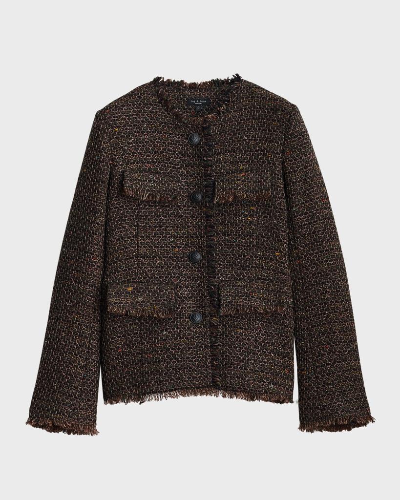 Rag & Bone Ezra Crewneck Tweed Blazer