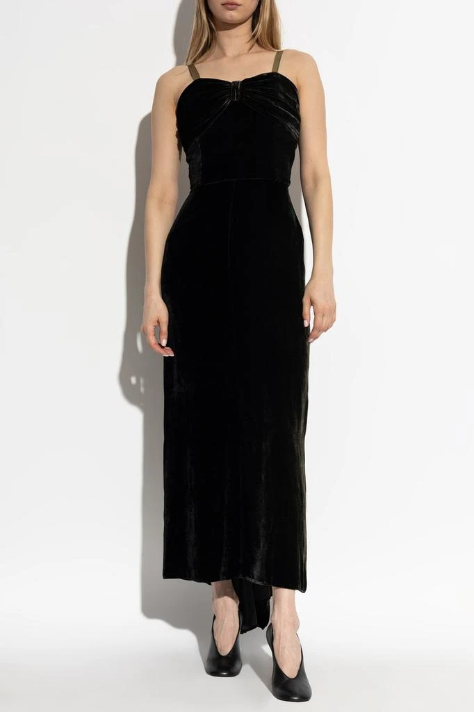 MAISON MARGIELA Maison Margiela Spaghetti Strap Velvet Dress 2