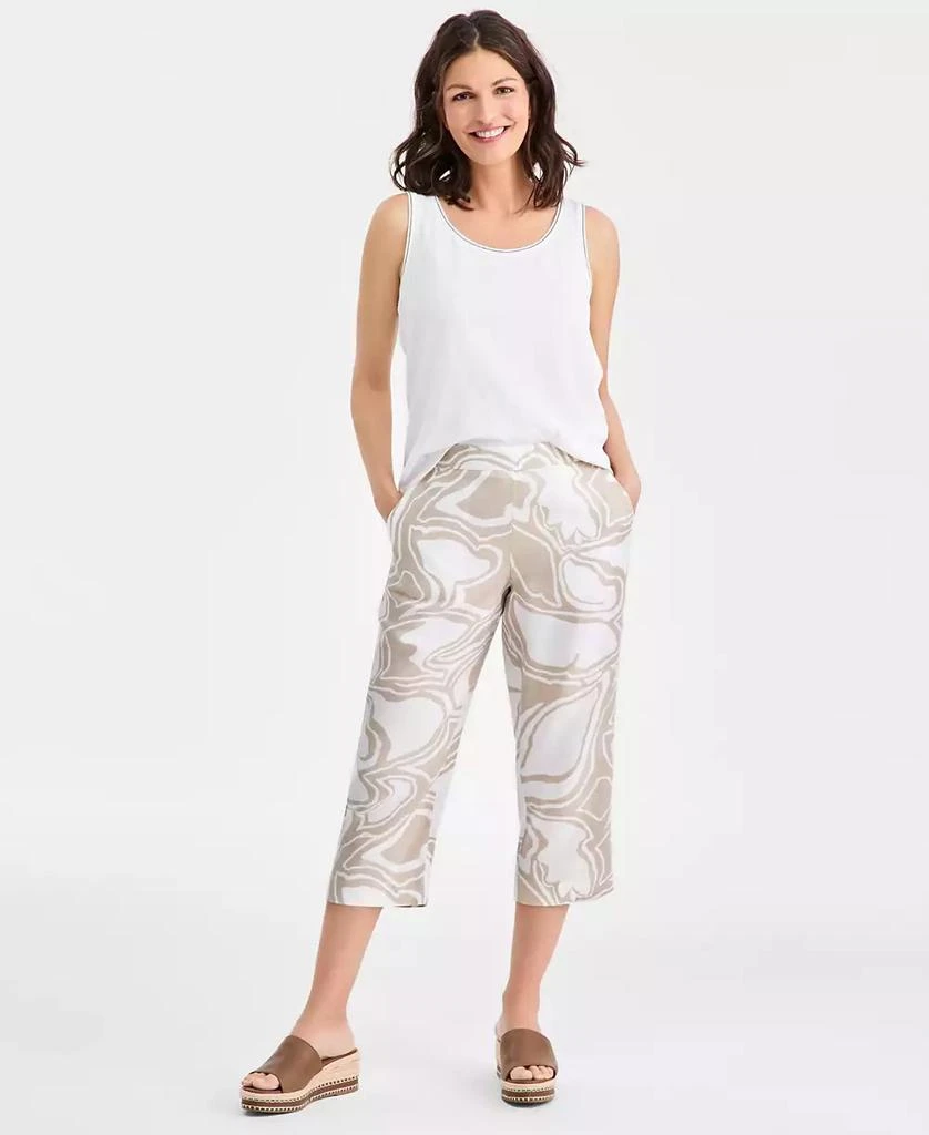 Charter Club Women
s 100% Linen Print Crop Pants, Macy
s Exclusive new arrivals
