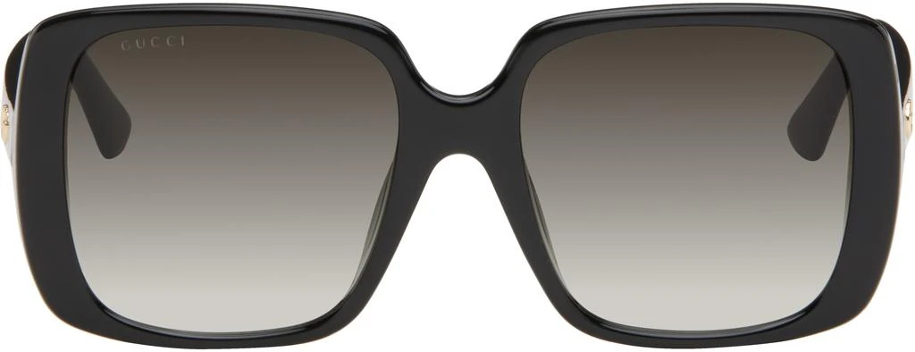 Gucci Black Lines Thin GG Temple Sunglasses 1