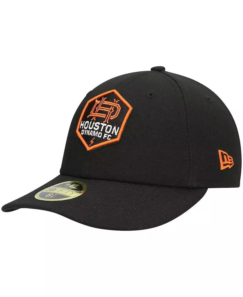 New Era Men's Black Houston Dynamo FC Primary Logo Low Profile 59FIFTY Fitted Hat 2