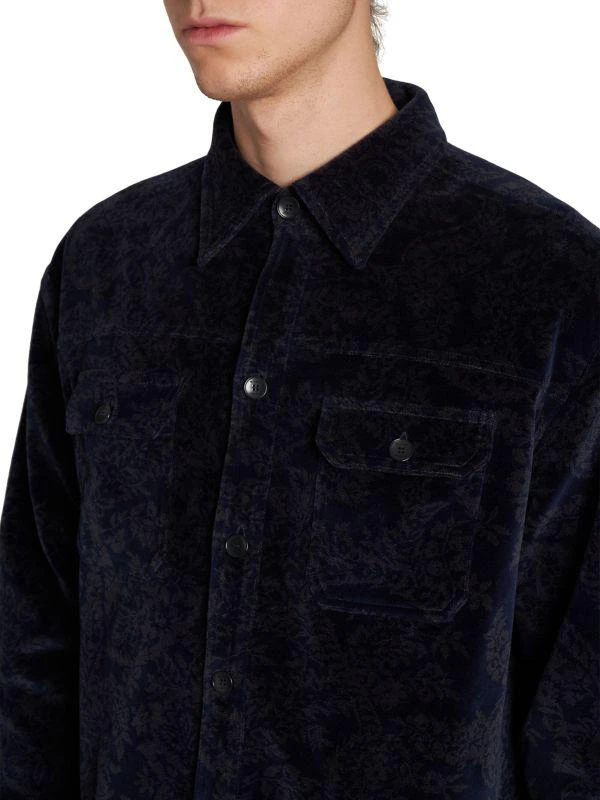 ETRO Paisley Printed Velvet Overshirt 4