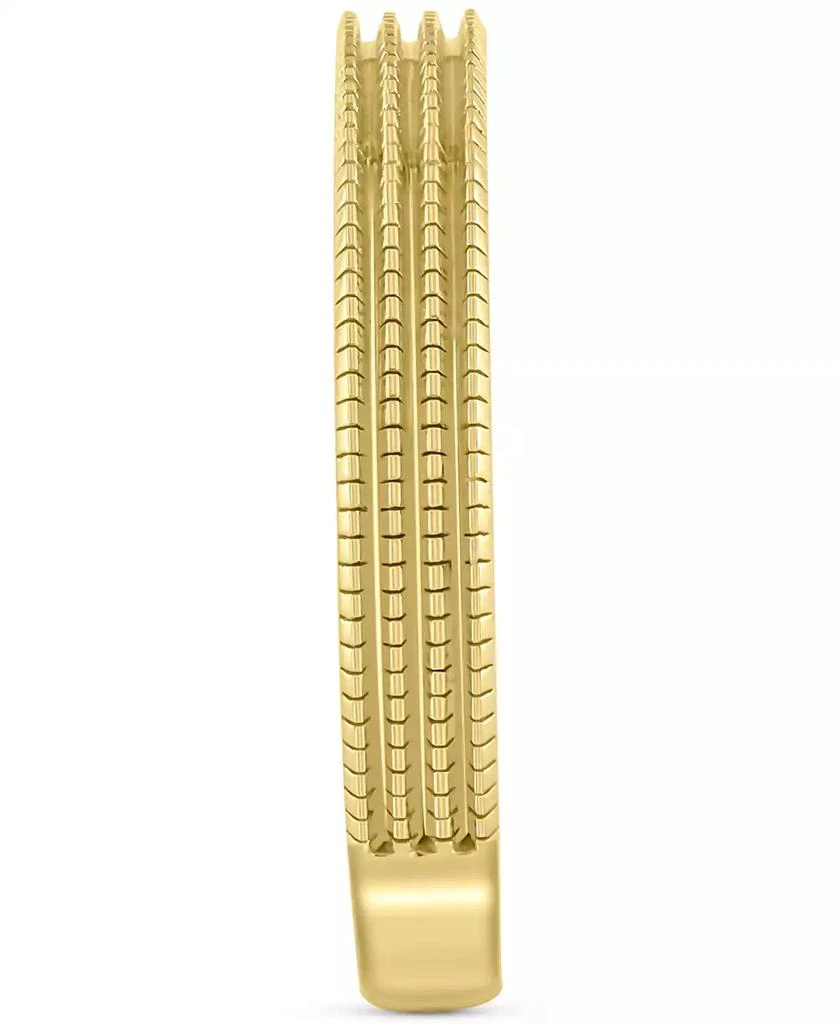 Macy
s Raised Textured Multirow Stackable Band in 14k Gold 3