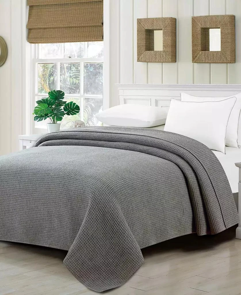 Melange Home 100% Wool Waffle Weave Blanket 4
