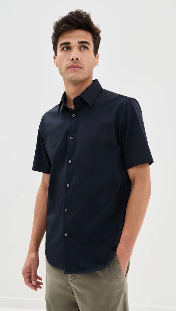 Theory Structure Knit Irving Short Sleeve Shirt 1