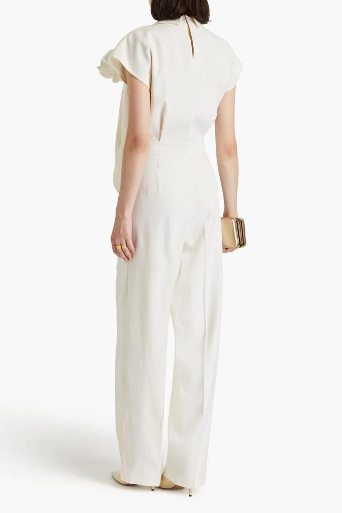 ROKSANDA Silk-trimmed wool-twill jumpsuit 3