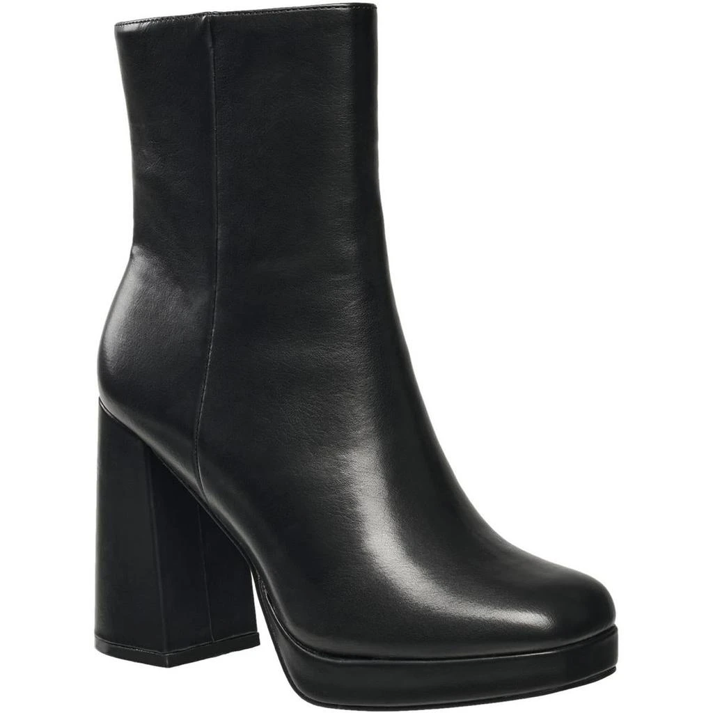 French Connection Womens Block Heel Man Made Ankle Boots 2