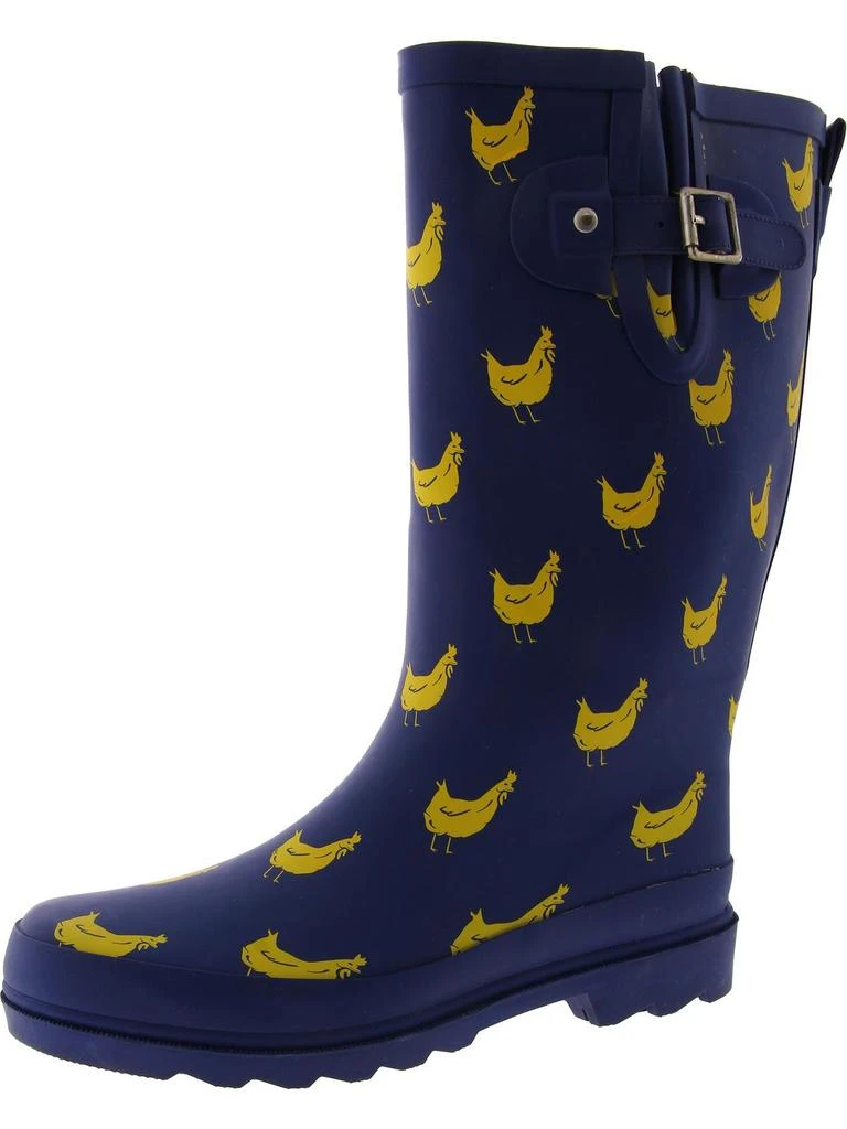 Western Chief Funky Flock Womens Tall Pull On Rain Boots 1
