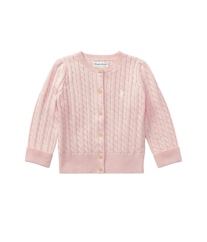 Ralph Lauren Cable-Knit Cotton Cardigan (Infant)