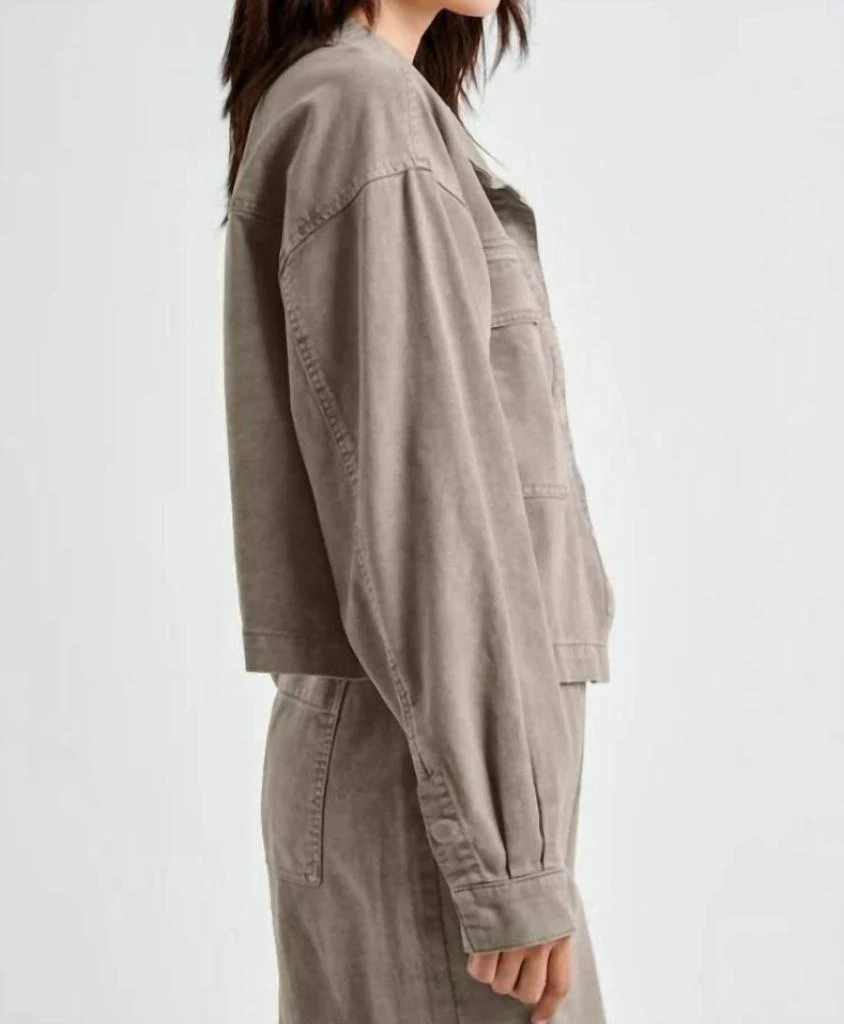 Splendid Sherpa Collar Jacket In Tawny 5