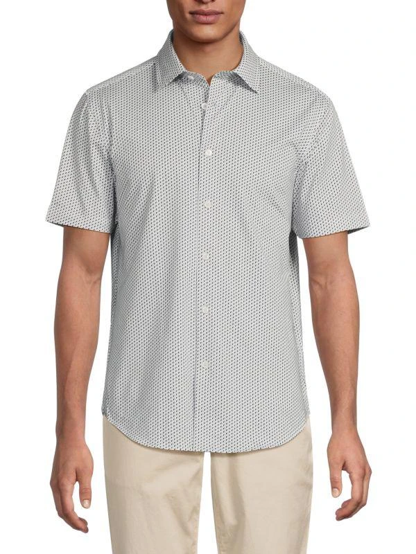 BUGATCHI Printed Short-Sleeve Shirt 1