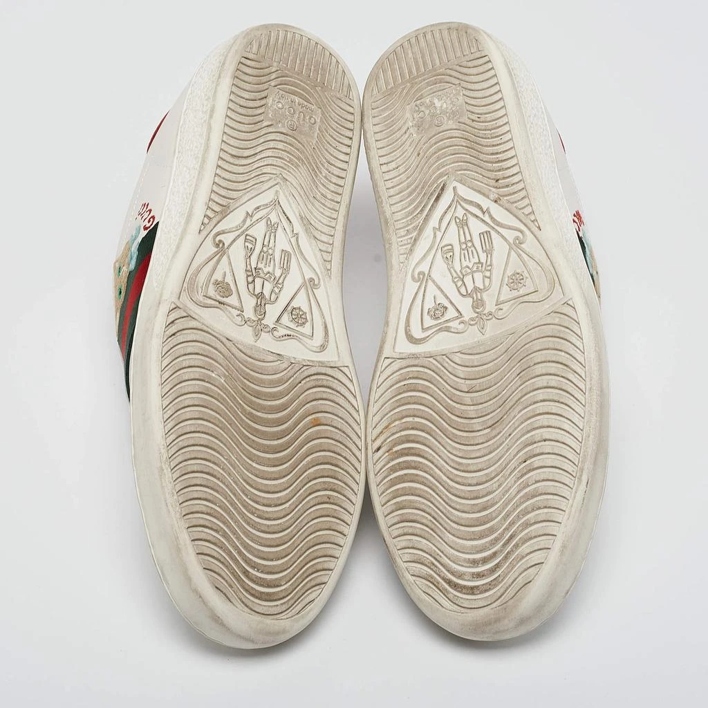 Gucci Gucci White Leather Web Ace Low Top Sneakers Size 36 6