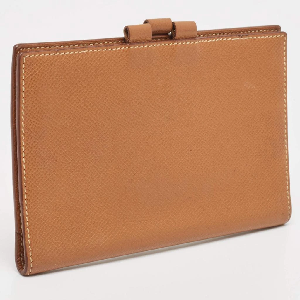 Hermes Hermes Gold Courchevel Leather Globe-Trotter Mini Agenda Cover 3