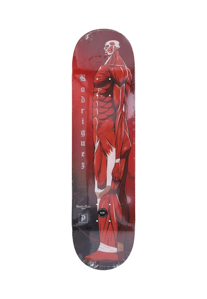 Primitive Rodriguez Colossal Deck X Attack On Titan Red/multi Men's Skateboard Deck 1