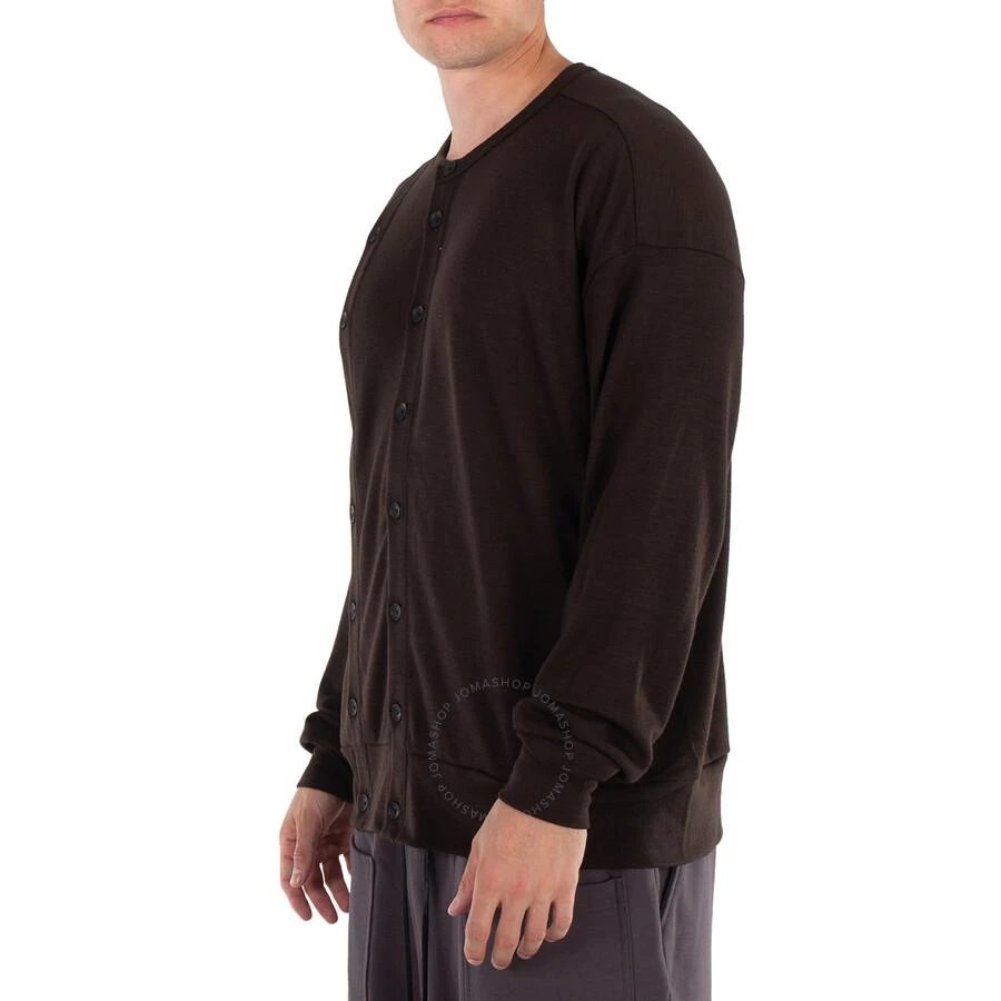 Viridi-Anne Men's Brown Wool Jersey Cardigan 2