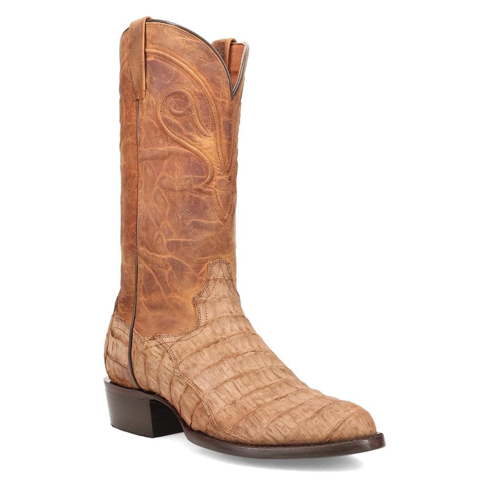 Dan Post Boots Makara Caiman Round Toe Pull On Cowboy Boots