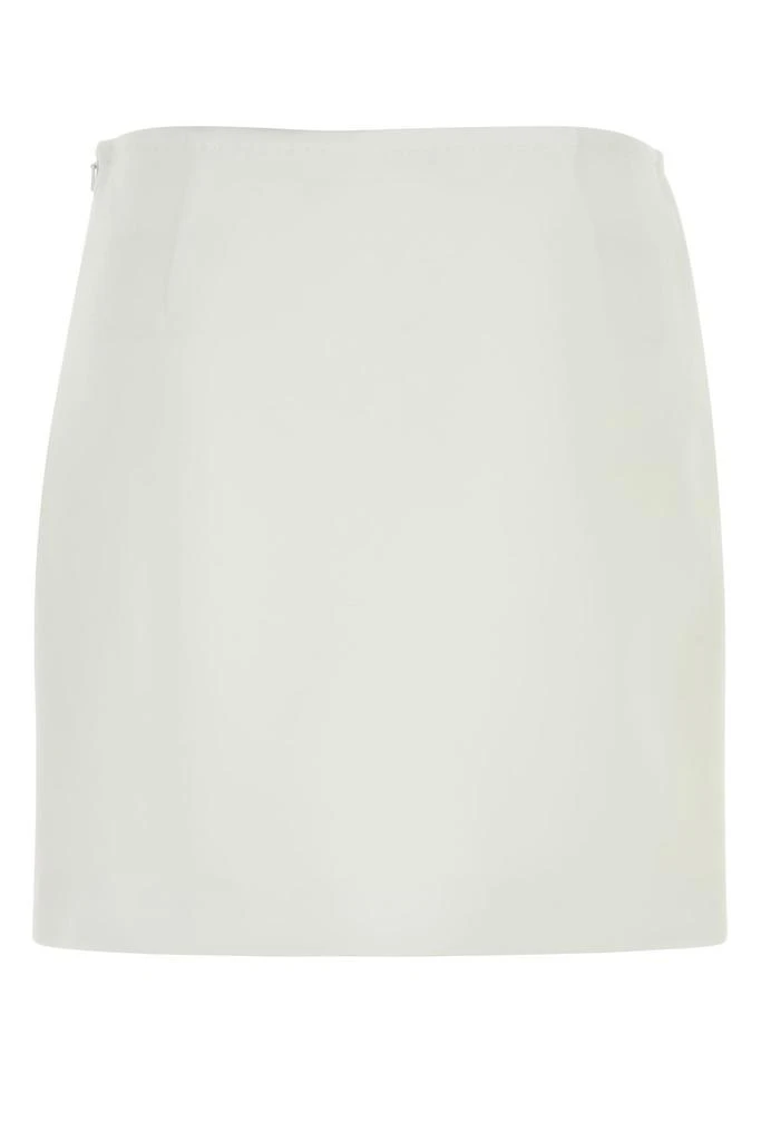 Max Mara White triacetate blend Pagine mini skirt 1