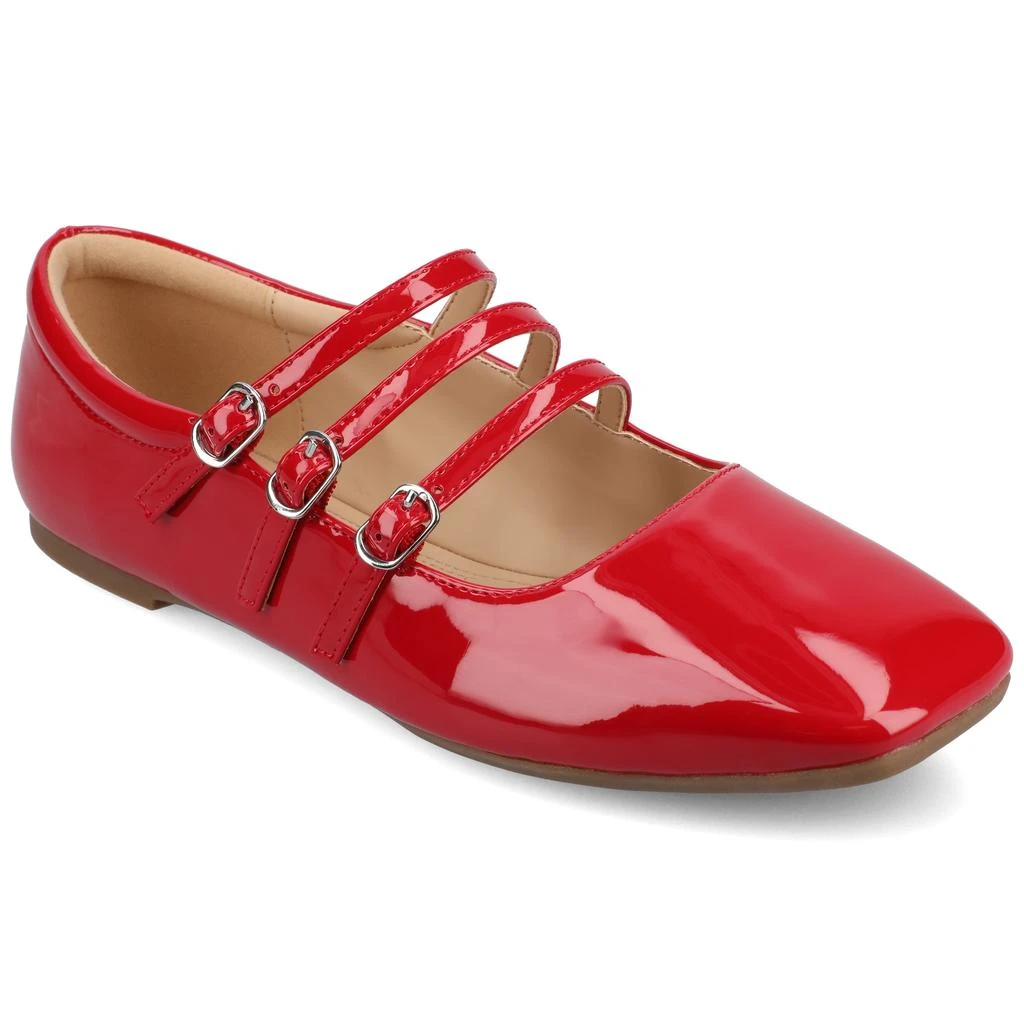 JOURNEE Journee Women's Tru Comfort Foam Medium and Wide Width Darlin Dress Flats 1