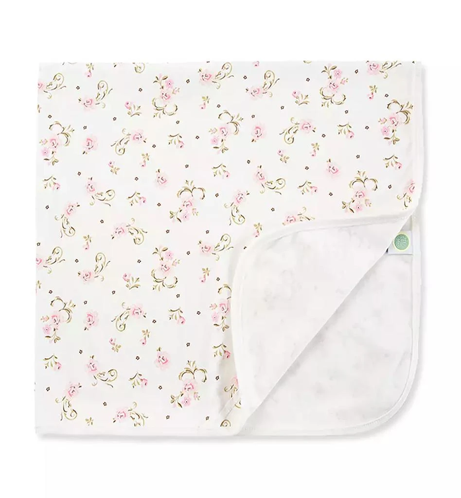 Little Me Baby Girls Sweet Vintage Rose Print Blanket 1