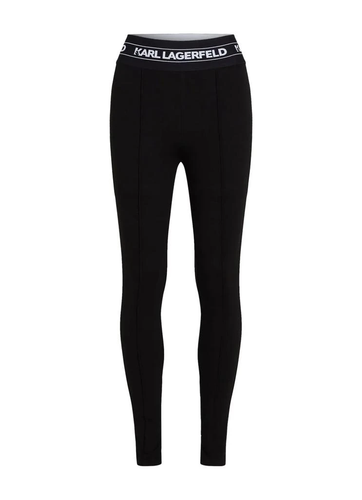 Karl Lagerfeld Paris Logo Elastic Punto Leggings 1