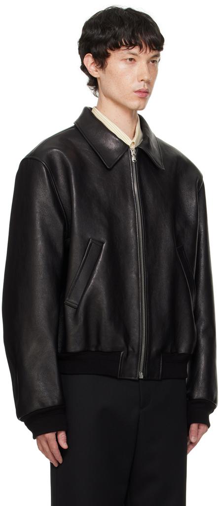 Recto Black Ben Leather Jacket