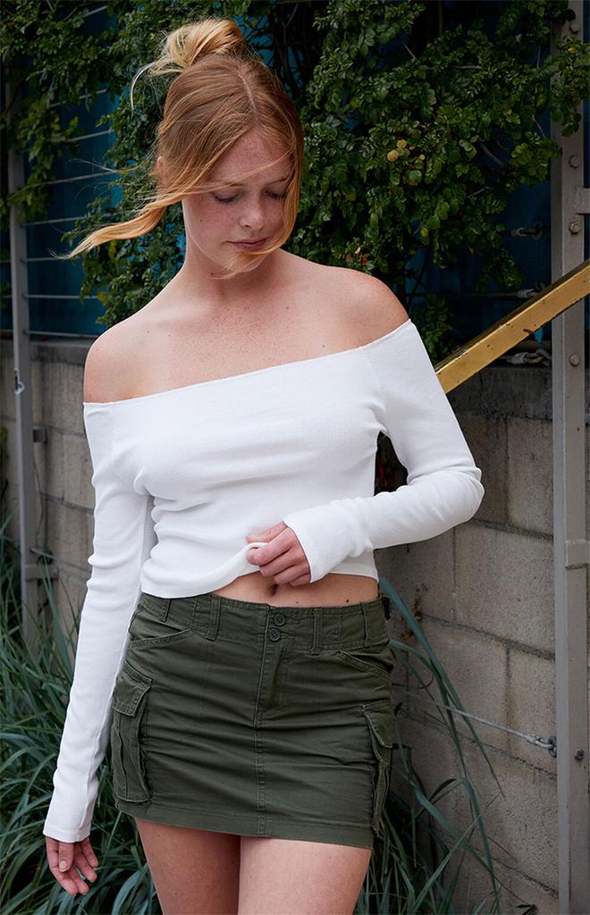 John Galt White Mayson Off-The-Shoulder Top