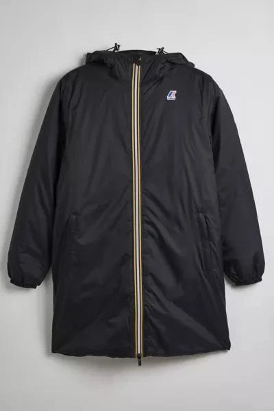 K-Way K-Way Eiffel Orsetto Fleece Lined Hooded Windbreaker Jacket 1