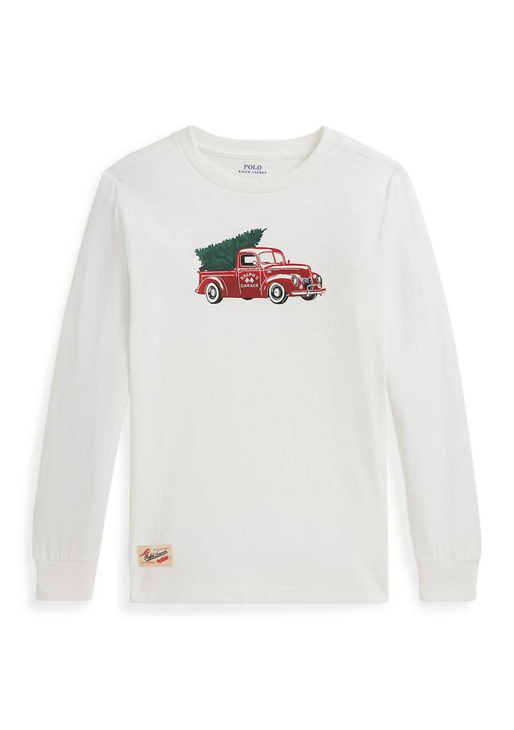 Ralph Lauren Boys 2-7 Truck-Print Cotton Long-Sleeve Tee