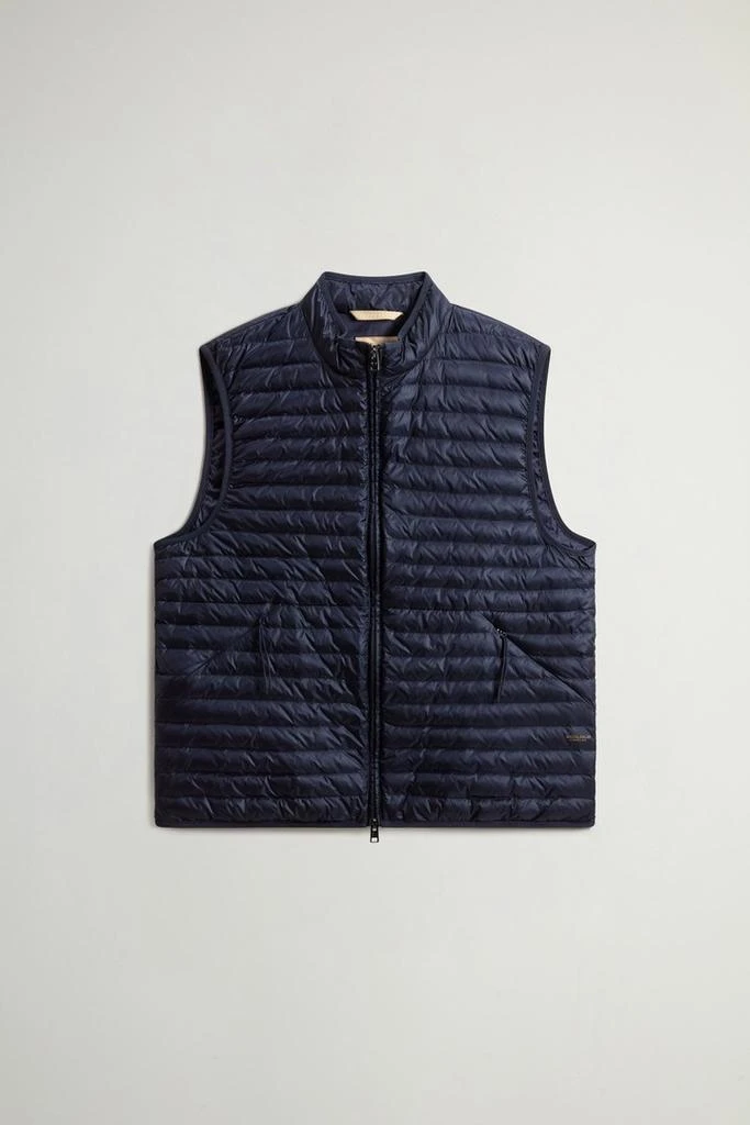 Woolrich Allen Padded Vest in Ripstop Nylon - Men - Gray 5