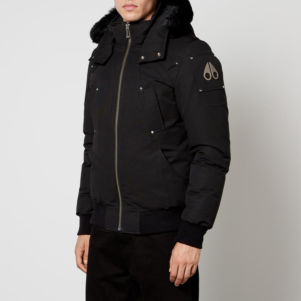 Moose Knuckles Moose Knuckles Ballistics Shearling-Trimmed Bomber Jacket