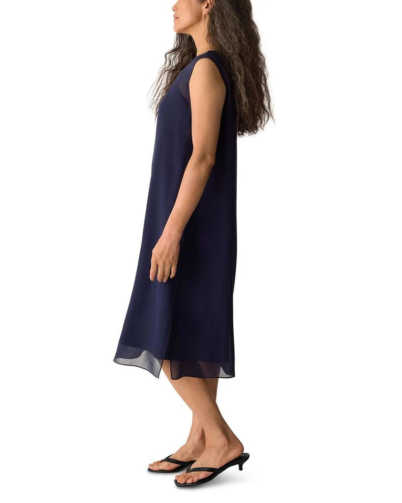 women's silk dress Silk Maxi Dress with Double Slit