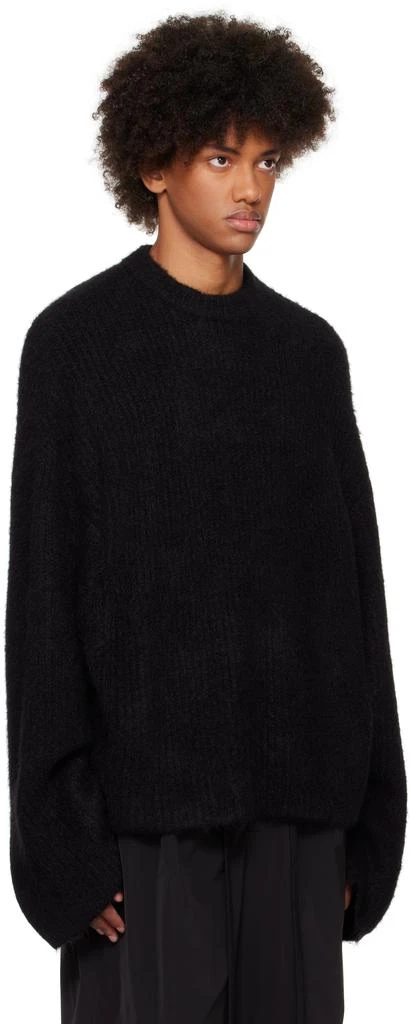 Entire Studios Black Heavy Knit Crew Sweater 2