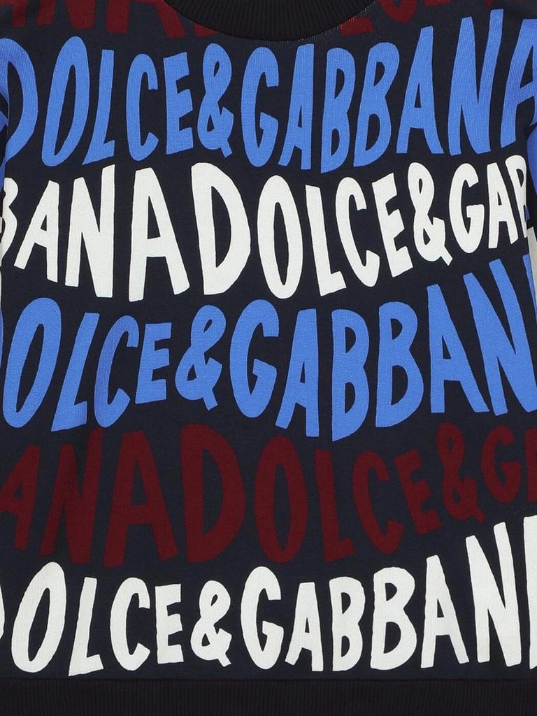 Dolce & Gabbana Dolce & Gabbana Boys Logo Print Sweatshirt in Multicolour 5
