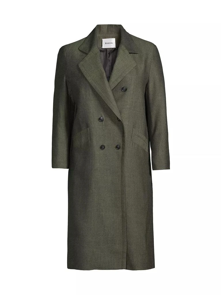 Baacal Double-Breasted Herringbone Coat 1